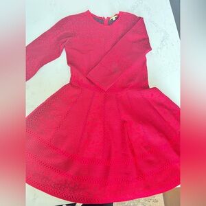 Gianni Bini Vibrant Red & Black Knit Dress